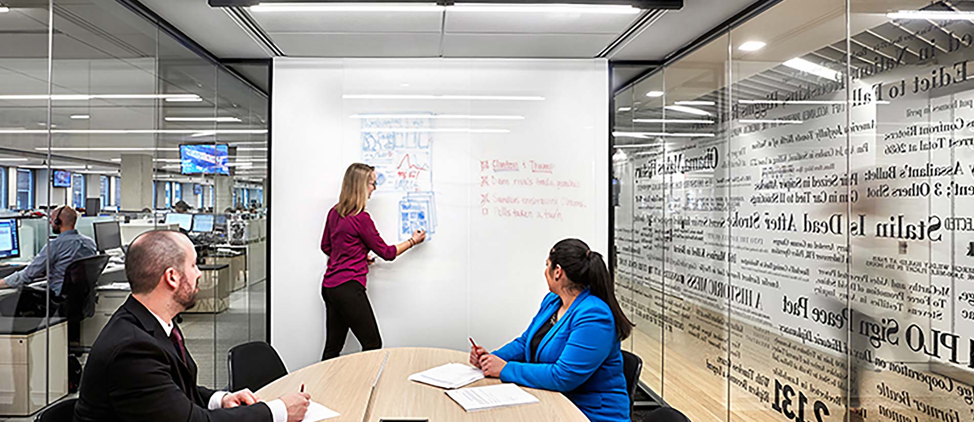 Marker Board on Partition Walls